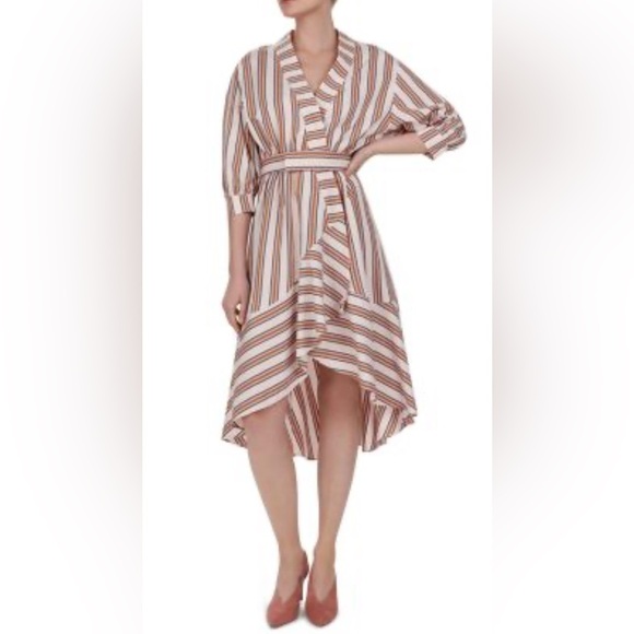 ba&sh Nastasia Nude Lady Wrap Dress Size 6 - Picture 1 of 9